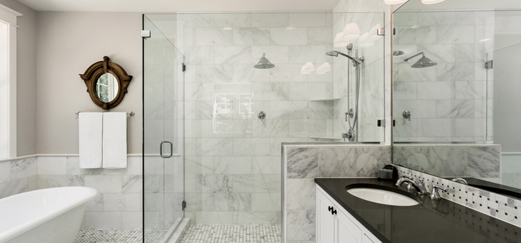 bathroom shower door installation in Desert Hot Springs