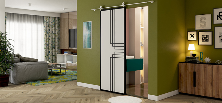 sliding bathroom door installation in Desert Hot Springs